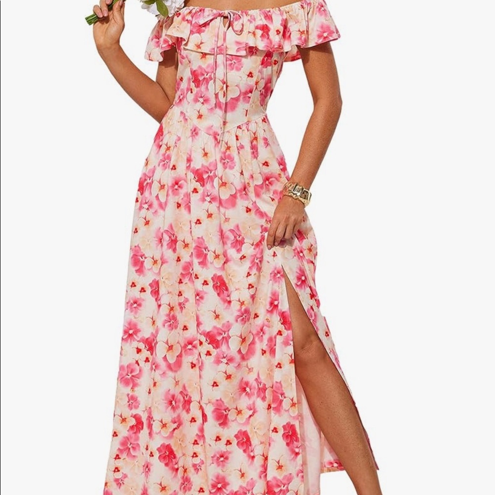 Long floral dress, size medium women’s NWT